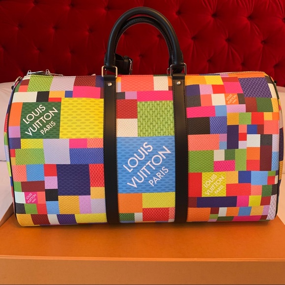 ❌SOLD❌Louis Vuitton Multicolor Bandouliere Keepall - Picture 7 of 10